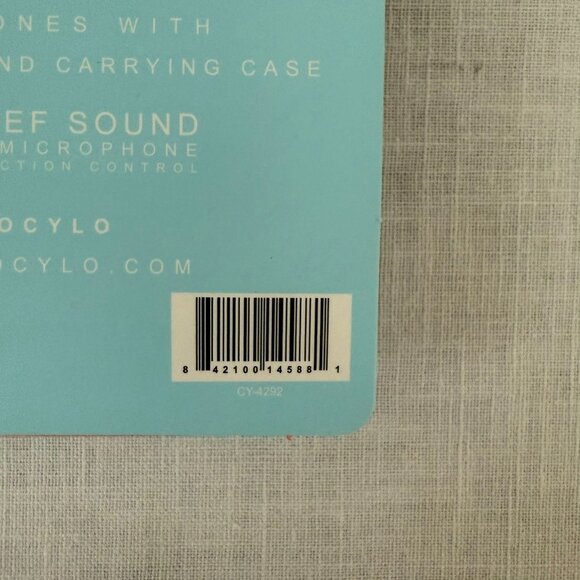 Cylo Pop Earphones Purple Built-In Mic Carrying Case Earbuds - Picture 3 of 6